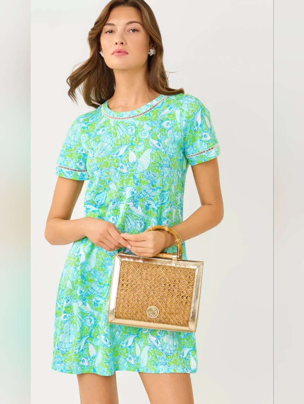 NWT Lilly Pulitzer Cody Dress Daydream Blue Throw Me a Line Size Medium